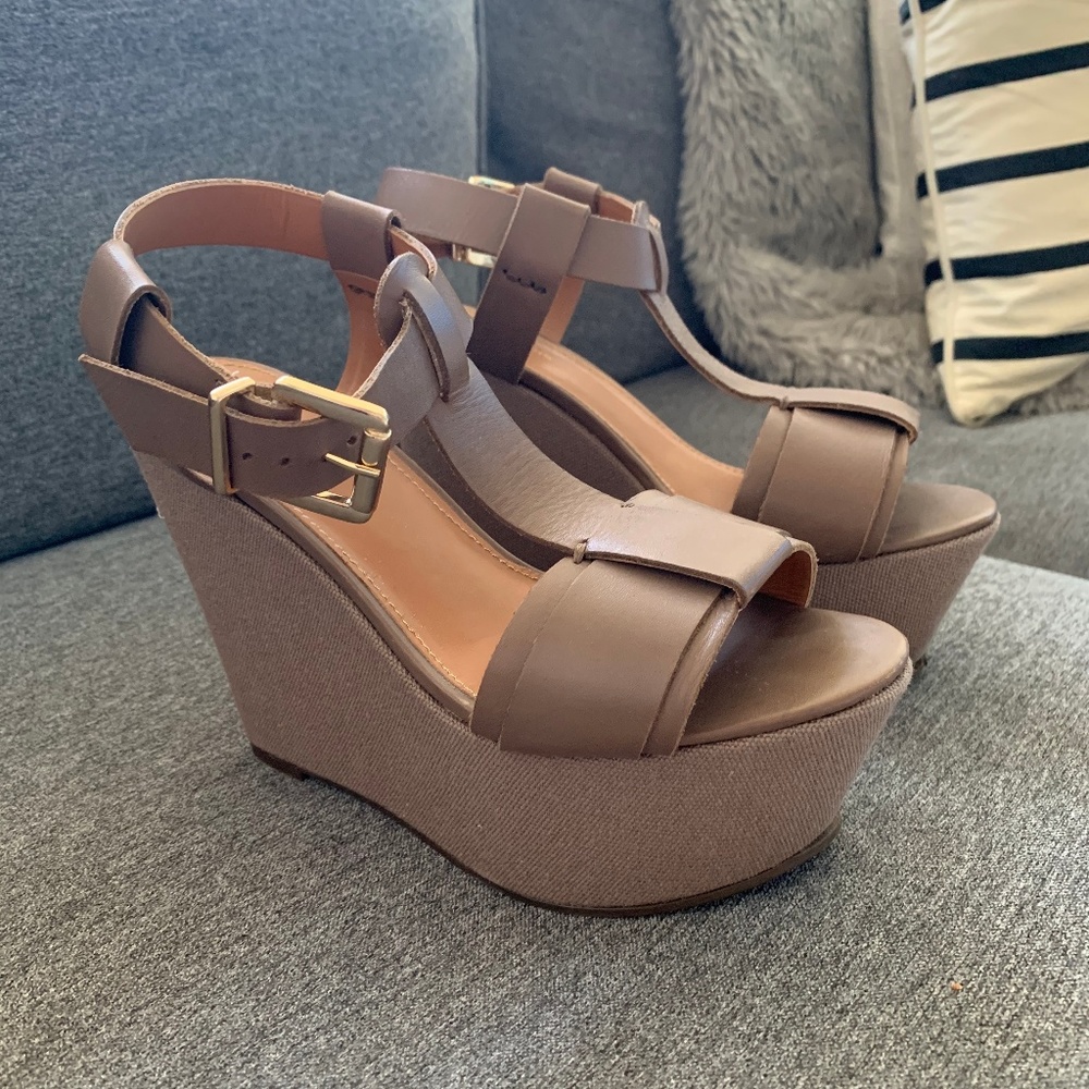 Madison Harding Wedge Sandals Size 6